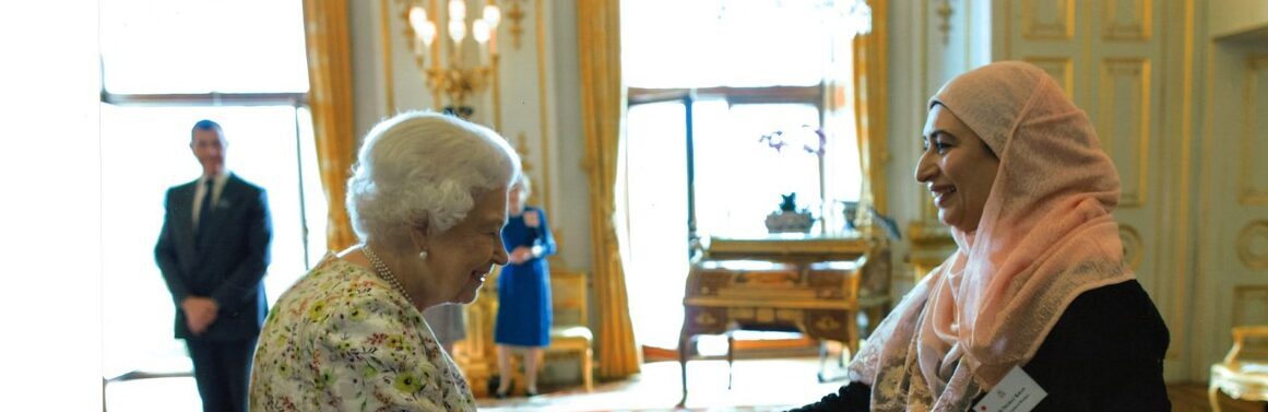 Nighat Khan meeting HRH the Queen